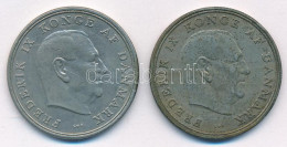 Dánia 1960-1961. 5K Cu-Ni "IX. Frigyes" (2xklf) T:XF,VF Patina Denmark 1960-1961. 5 Kroner Cu-Ni "Frederik IX" (2xdiff)  - Unclassified