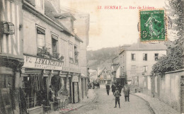 Bernay * 1908 * Rue De Lisieux * Brocanteur Vve LEMARCHAND Brocante * Café * Villageois - Bernay