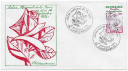 Enveloppe Premier Jour -Salon De La Rose -Timbre Martinique Floralies 16 Sept 1979 Chateauroux (36) F.D.C N° YT 2035 - 1970-1979