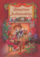 Happy New Year Christmas BEAR Animals Vintage Postcard CPSM #PBS295.A - New Year