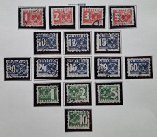 Österreich PORTO 1935, Mi 159-74 Gestempelt - Postage Due