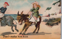 ASINO Animale Vintage CPA Cartolina #PAA119.A - Esel