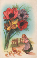 CHILDREN Scenes Landscapes Vintage Postcard CPSMPF #PKG794.A - Szenen & Landschaften