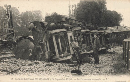 Bernay * Catastrophe Ferroviaire 10 Sept 1910 , Accident Train Locomotive * Ligne Chemin De Fer * Locomotive Renversée - Bernay