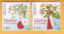 2016 Moldova Moldavie Moldau National Holiday Of Spring. Martisor. 2v Mint - Moldova