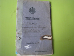 2 Militârpass Allemand  De 1914/18 - Dokumente