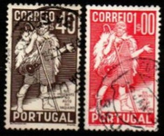 PORTUGAL   -   1937.   Y&T N° 586 / 587 Oblitérés  .  Vacher - Neufs