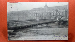 CPA (75) Inondations De Paris.1910. Le Pont Des Saints Pères.   (7A.848) - De Overstroming Van 1910