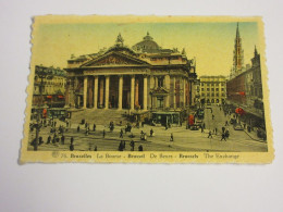 CP CARTE POSTALE BELGIQUE BRUXELLES La BOURSE - Ecrite En 1948 - Monuments