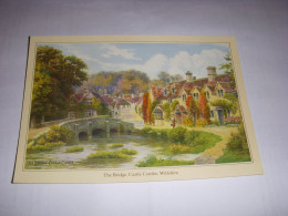 CP CARTE POSTALE ANGLETERRE WILTSHIRE The BRIDGE CASTLE COMBE - QUINTON - ECRITE - Andere & Zonder Classificatie