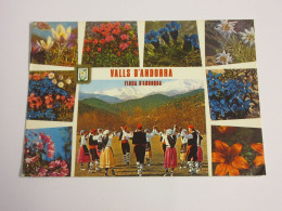 CP CARTE POSTALE ANDORRE FLORE FLEURS Et FOLKLORE D'ANDORRE - Ecrite En 1983 - Andorra