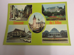 CP CARTE POSTALE ALLIER VUES DIVERSES MONTLUCON MOULINS VICHY St POURCAIN        - Other & Unclassified