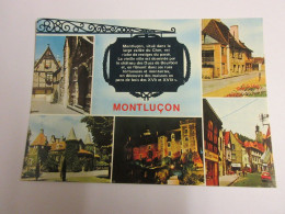 CP CARTE POSTALE ALLIER MONTLUCON VIEILLES MAISONS Et CHATEAUX - Vierge - Montlucon