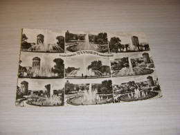 CP CARTE POSTALE ALLEMAGNE MANNHEIM FRIEDRICHSPLATZ WASSERSPIELE ECRITE En 1958 - Other & Unclassified