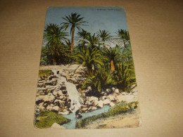 CP CARTE POSTALE ALGERIE CONSTANTINE CASCADE Dans L'OASIS - ECRITE En 1935 - Constantine