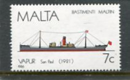 MALTA - 1986  7c  SAN PAUL  MINT NH - Malte