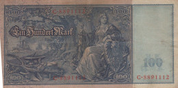 100 MARK 1910 DEUTSCHLAND Papiergeld Banknote #PL232 - Lokale Ausgaben