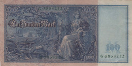 100 MARK 1910 DEUTSCHLAND Papiergeld Banknote #PL230 - Lokale Ausgaben