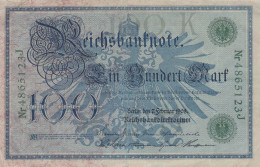 100 MARK 1908 DEUTSCHLAND Papiergeld Banknote #PL246 - Lokale Ausgaben