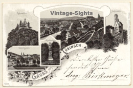 Tübingen: Bebenhausen - Hohenzollern - Lichtenstein (Vintage PC Litho 1898) - Tübingen