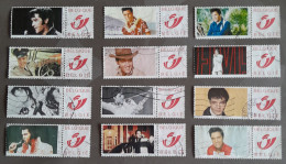 Belgie :  My Stamps / 12 Zegels Van Elvis Presley / Mooi ! - Usados