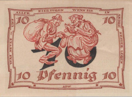 10 PFENNIG 1921 Stadt ARNSTADT Thuringia DEUTSCHLAND Notgeld Banknote #PF390 - [11] Local Banknote Issues