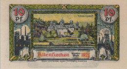 10 PFENNIG 1921 Stadt ALTENKIRCHEN IM WESTERWALD Rhine DEUTSCHLAND #PF791 - [11] Local Banknote Issues