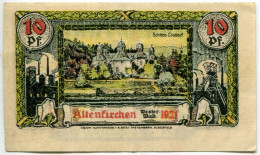 10 PFENNIG 1921 Stadt ALTENKIRCHEN IM WESTERWALD Rhine DEUTSCHLAND Notgeld Papiergeld Banknote #PL814 - [11] Local Banknote Issues