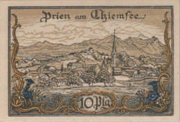 10 PFENNIG 1920 Stadt PRIEN Bavaria UNC DEUTSCHLAND Notgeld Banknote #PB728 - [11] Local Banknote Issues