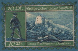 10 PFENNIG 1920 Stadt GREIFFENBERG Niedrigeren Silesia DEUTSCHLAND Notgeld #PF825 - [11] Local Banknote Issues