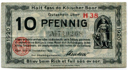 10 PFENNIG 1920 Stadt COLOGNE Rhine DEUTSCHLAND Notgeld Papiergeld Banknote #PL841 - [11] Emissions Locales