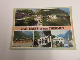 CP CARTE POSTALE HAUTES PYRENEES CAUTERETS VUES DIVERSES Des THERMES - Ecrite  - Cauterets