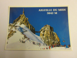 CP CARTE POSTALE HAUTE SAVOIE MONT BLANC AIGUILLE Du MIDI - Ecrite En 1997 - Chamonix-Mont-Blanc