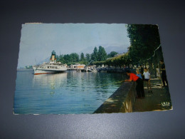 CP CARTE POSTALE HAUTE SAVOIE EVIAN DEBARCADERE QUAIS MEMISES - Ecrite En 1961 - Evian-les-Bains