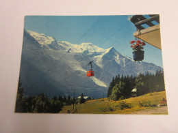 CP CARTE POSTALE HAUTE SAVOIE CHAMONIX TELEPHERIQUE Du BREVENT - Ecrite En 1972 - Chamonix-Mont-Blanc