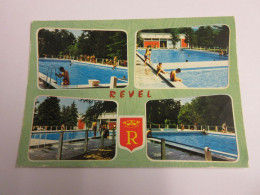 CP CARTE POSTALE HAUTE GARONNE REVEL La PISCINE VUES DIVERSES - Ecrite - Revel