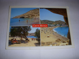 CP CARTE POSTALE GRECE La CRETE MATALA - ECRITE En 2017 - Grecia