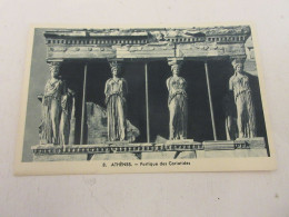 CP CARTE POSTALE GRECE ATHENES 8. PORTIQUE Des CARIATIDES - Vierge               - Grèce