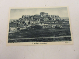 CP CARTE POSTALE GRECE ATHENES 1. L'ACROPOLE - Vierge                            - Grèce