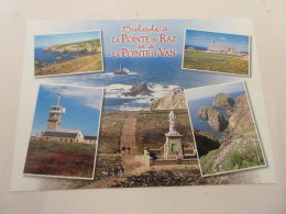 CP CARTE POSTALE FINISTERE POINTE Du RAZ Et Du VAN VUES DIVERSES - Ecrite - Autres & Non Classés