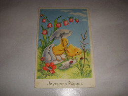 CP CARTE POSTALE FETE De PAQUES POUSSINS - Ecrite En 1959 - Other & Unclassified