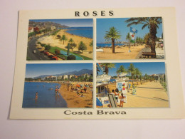 CP CARTE POSTALE ESPAGNE CATALOGNE COSTA BRAVA ROSES VUES DIVERSES               - Autres & Non Classés