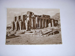 CP CARTE POSTALE EGYPTE THEBES Le TEMPLE RAMSESEUM - Vierge - Sonstige & Ohne Zuordnung