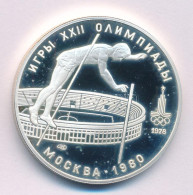 Szovjetunió 1978. 10R Ag "Moszkvai Olimpia 1980 - Rúdugrás" T:AU (PP) Folt Soviet Union 1978. 10 Roubles Ag "Moscow Olym - Non Classés