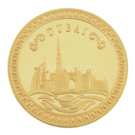 Egyesült Arab Emírségek DN "Dubaj" Aranyozott Emlékérem (40mm) T:PP United Arab Emirates ND "Dubai" Gilt Medallion (40mm - Non Classés