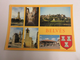 CP CARTE POSTALE DORDOGNE BELVES VUES DIVERSES - Ecrite En 1993 - Autres & Non Classés