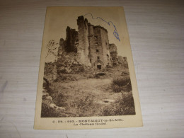 CP CARTE POSTALE CREUSE MONTAIGUT Le BLANC Le CHATEAU FEODAL - VIERGE - Autres & Non Classés