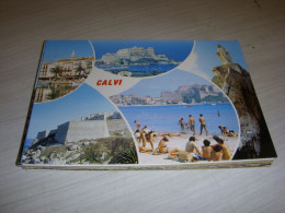 CP CARTE POSTALE CORSE CALVI VUES GENERALES - ECRITE Et TIMBREE - Calvi