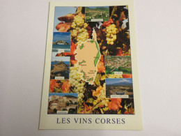 CP CARTE POSTALE CORSE Les VINS CORSE PATRIMONIO SARTENE CALVI ALERIA - Ecrite - Sonstige & Ohne Zuordnung