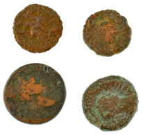 Római Birodalom / Egyiptom ~I-II. Század 4db-os Bronz érmetétel T:VF,F Roman Empire / Egypt ~1st-2nd Century 4pcs Bronze - Sin Clasificación